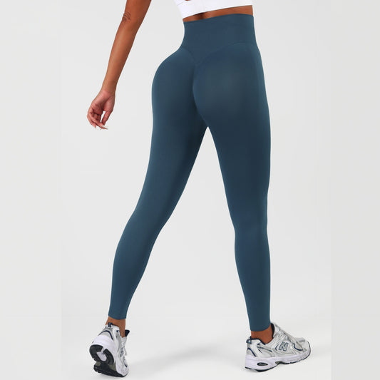 High-Waist Tummy Control Yoga Leggings – main view | My Dressing Room