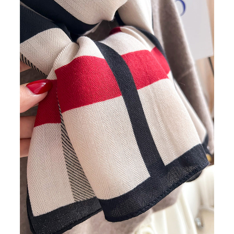Soft Solid Winter Scarf - view 4