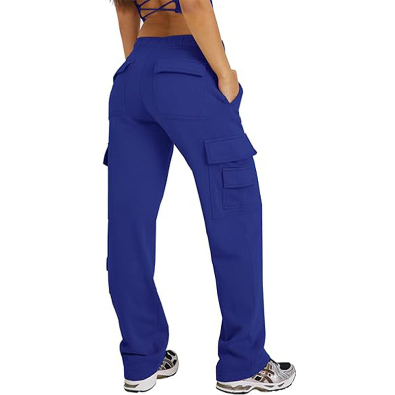 High-Waist Wide-Leg Multi-Pocket Cargo Pants - view 5