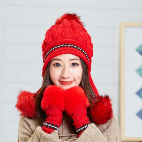 Cozy Fleece-Feel Ear-Flap Pom-Pom Beanie – view 13 of 27 | My Dressing Room