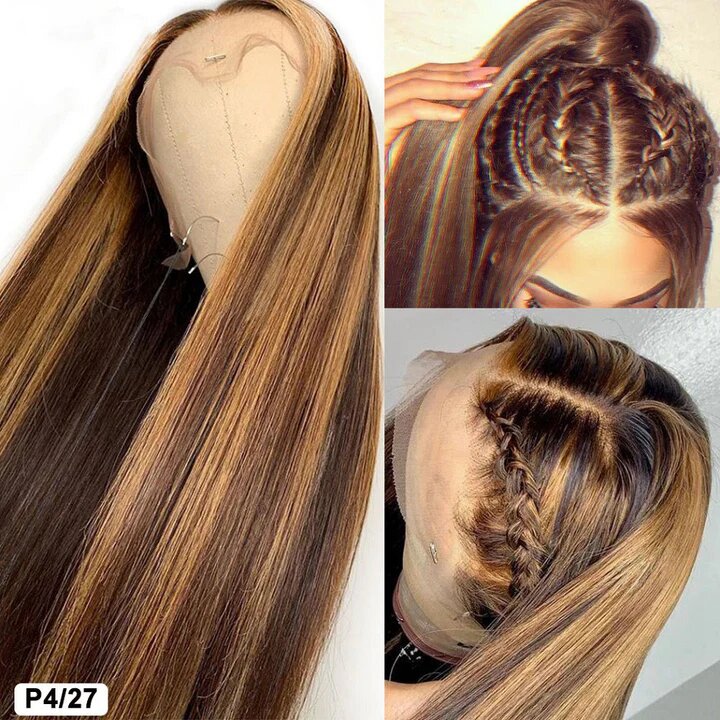P4/27 Highlight Straight Lace Front Wig – view 4 of 4