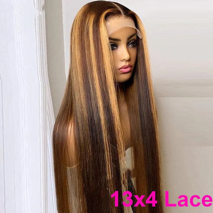 P4/27 Highlight Straight Lace Front Wig – view 3 of 4
