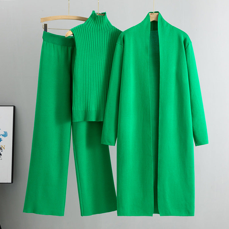 3-Piece Knit Vest, Cardigan & Pants Set – view 2 of 11 | My Dressing Room