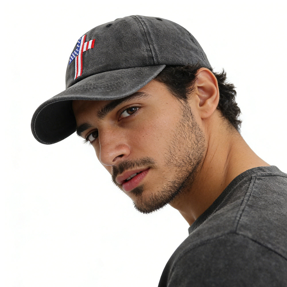 Christian Flag Cross Baseball Cap – view 2 of 9 | My Dressing Room