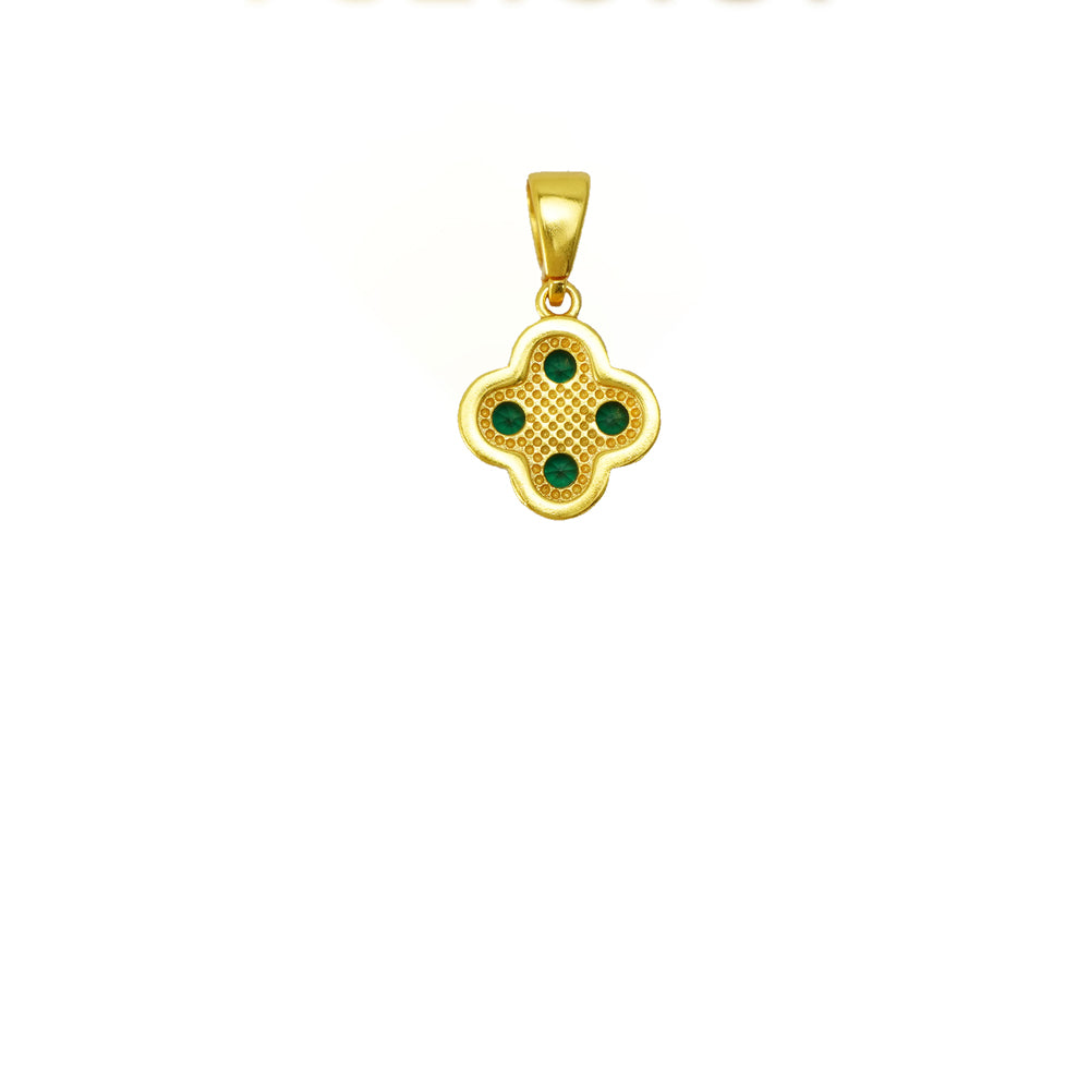24K Gold-Plated Four-Leaf Clover Pendant – view 5 of 10 | My Dressing Room
