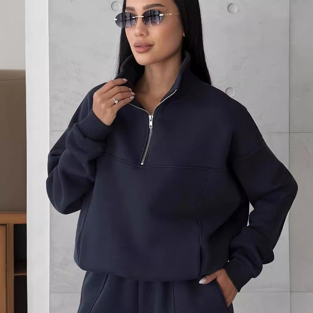 Zip-Up Jacket and Pants Tracksuit Set - view 6