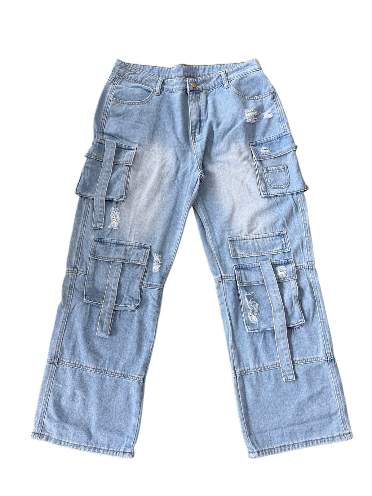 Baggy Cargo Wide-Leg Jeans - view 6