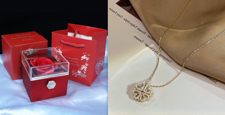 Heart Four-Leaf Clover Locket Necklace – view 5 of 11 | My Dressing Room