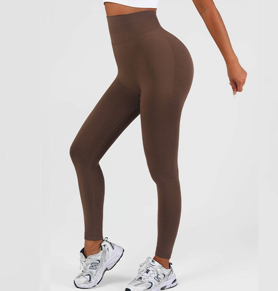 High-Waist Tummy Control Yoga Leggings – view 5 of 9 | My Dressing Room