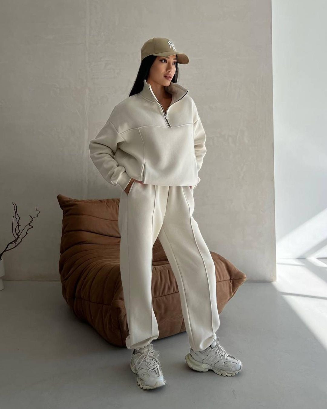 Zip-Up Jacket and Pants Tracksuit Set - view 2
