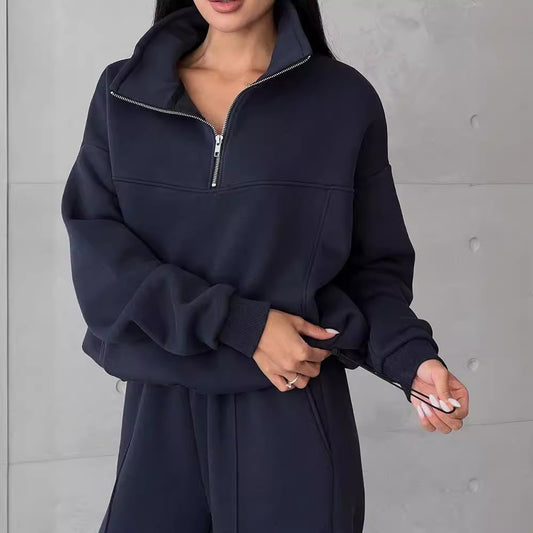 Zip-Up Jacket and Pants Tracksuit Set - view 1