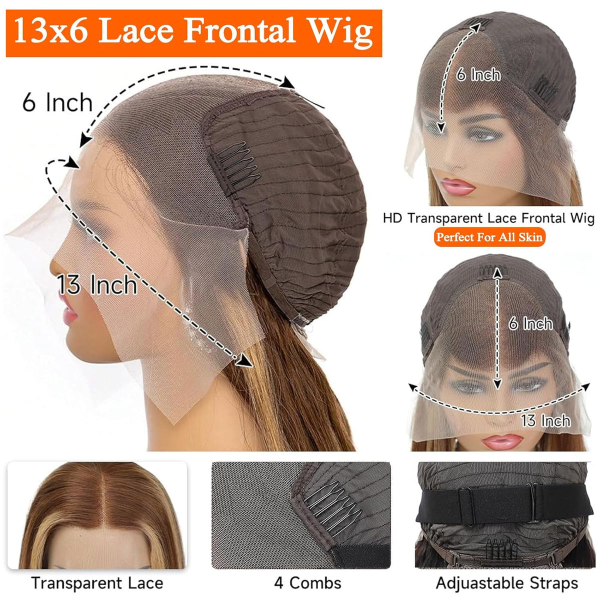 P4/27 Highlight Body Wave 13x6 Lace Front Wig – view 3 of 5
